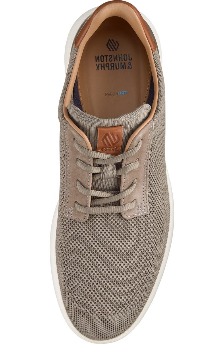 Johnston & Murphy Ackerson Knit Plain Toe Sneaker, Alternate, color, Gray Knit