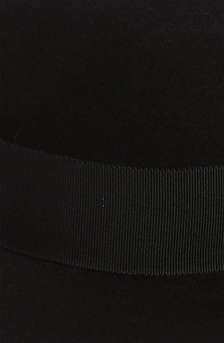 Saint Laurent Fur Felt Boater Hat, Alternate, color, 