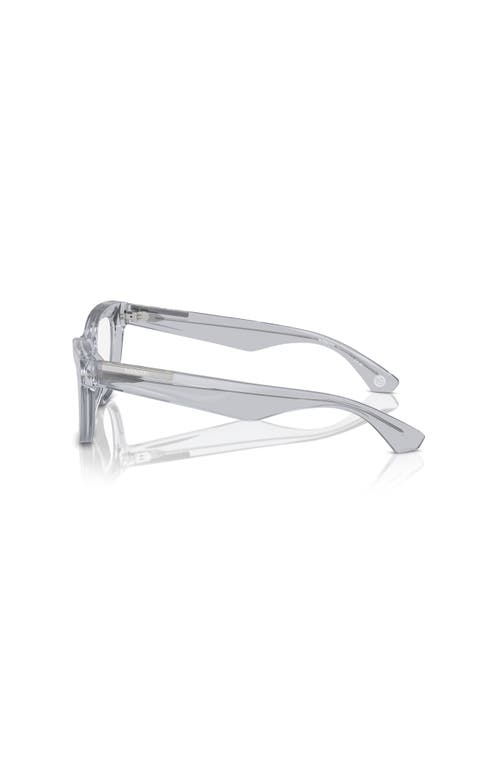 Burberry 50mm Rectangle Optical Glasses In Gray