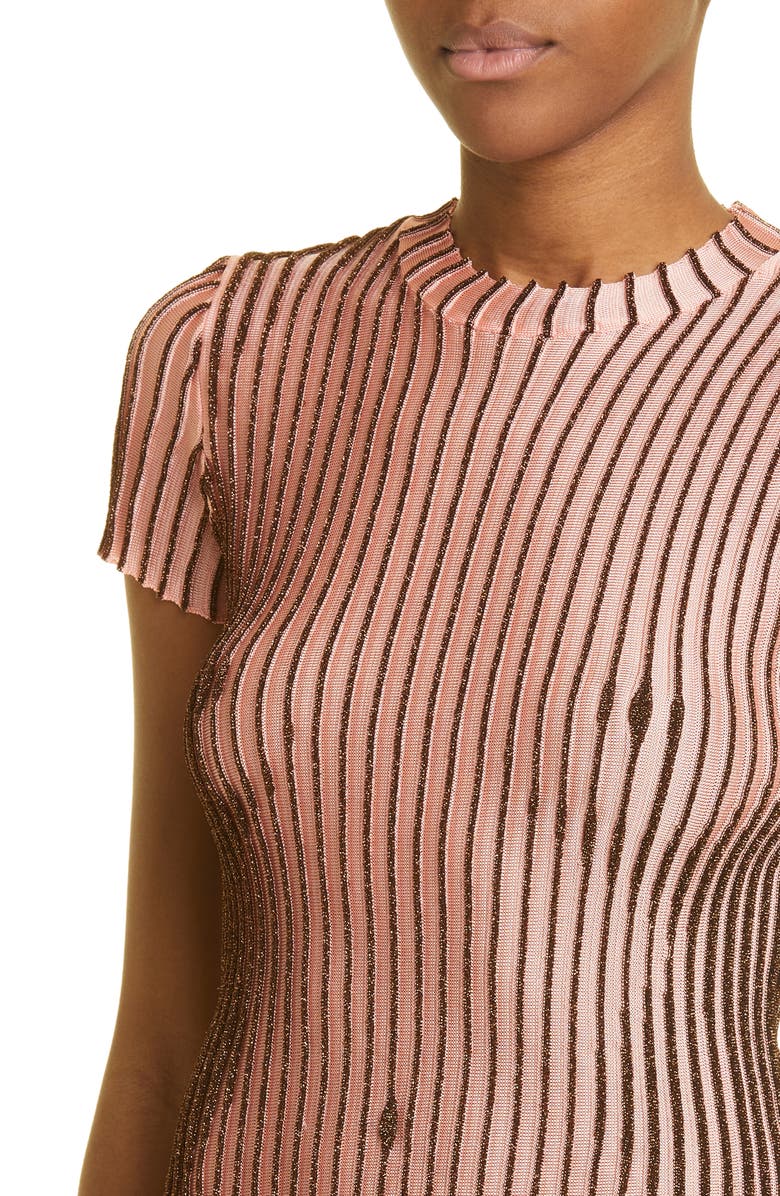 Jean Paul Gaultier Body Morph Trompe l'Oeil Rib Sweater, Alternate, color, 