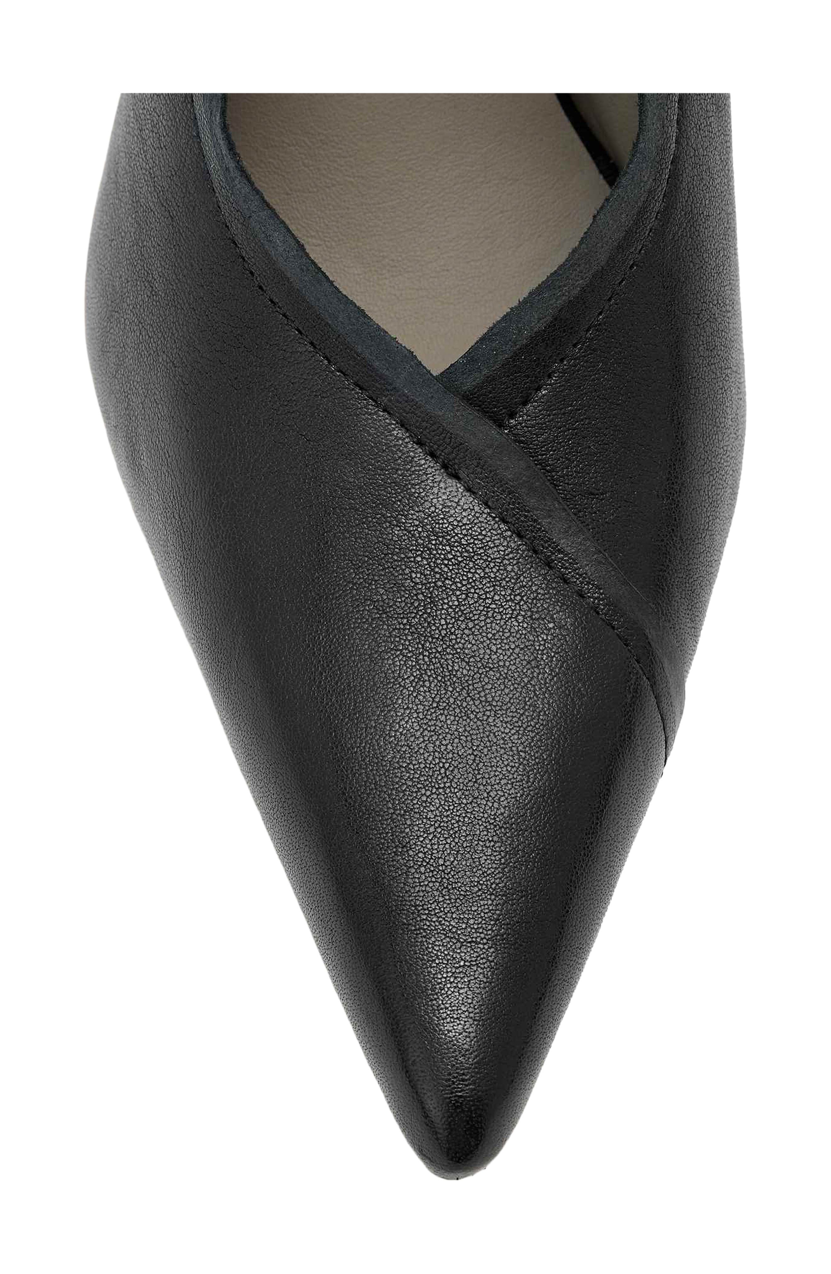 Vera Leather Pump, Alternate, color, BLACK