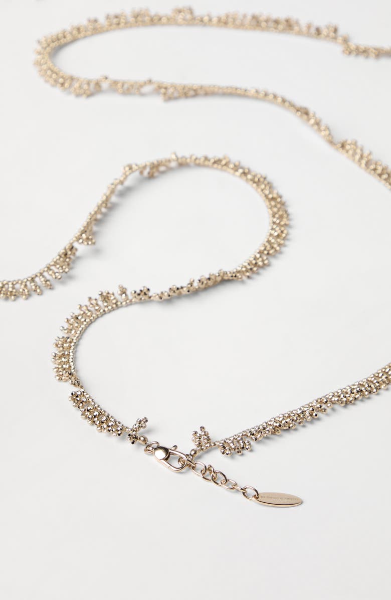 Brunello Cucinelli Knotted bracelet, Alternate, color, Silver