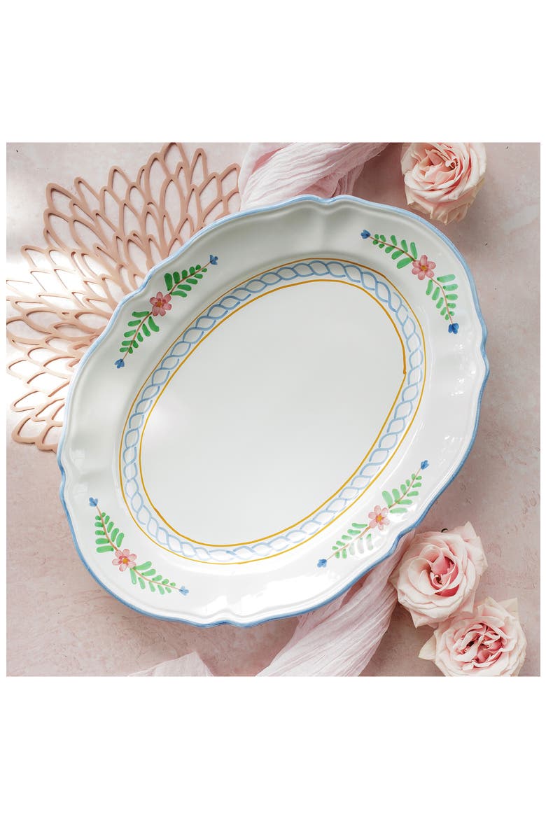 Bella Rose Oval Platter, Alternate, color, MULTI