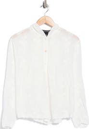 Forgotten Grace Embroidered Cotton Hooded Shirt