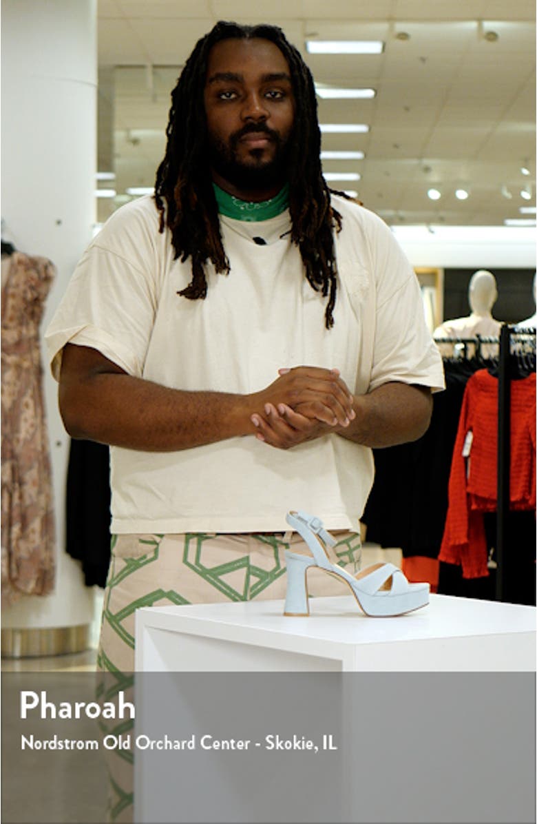 Theena Metallic Platform Sandal, sales video thumbnail