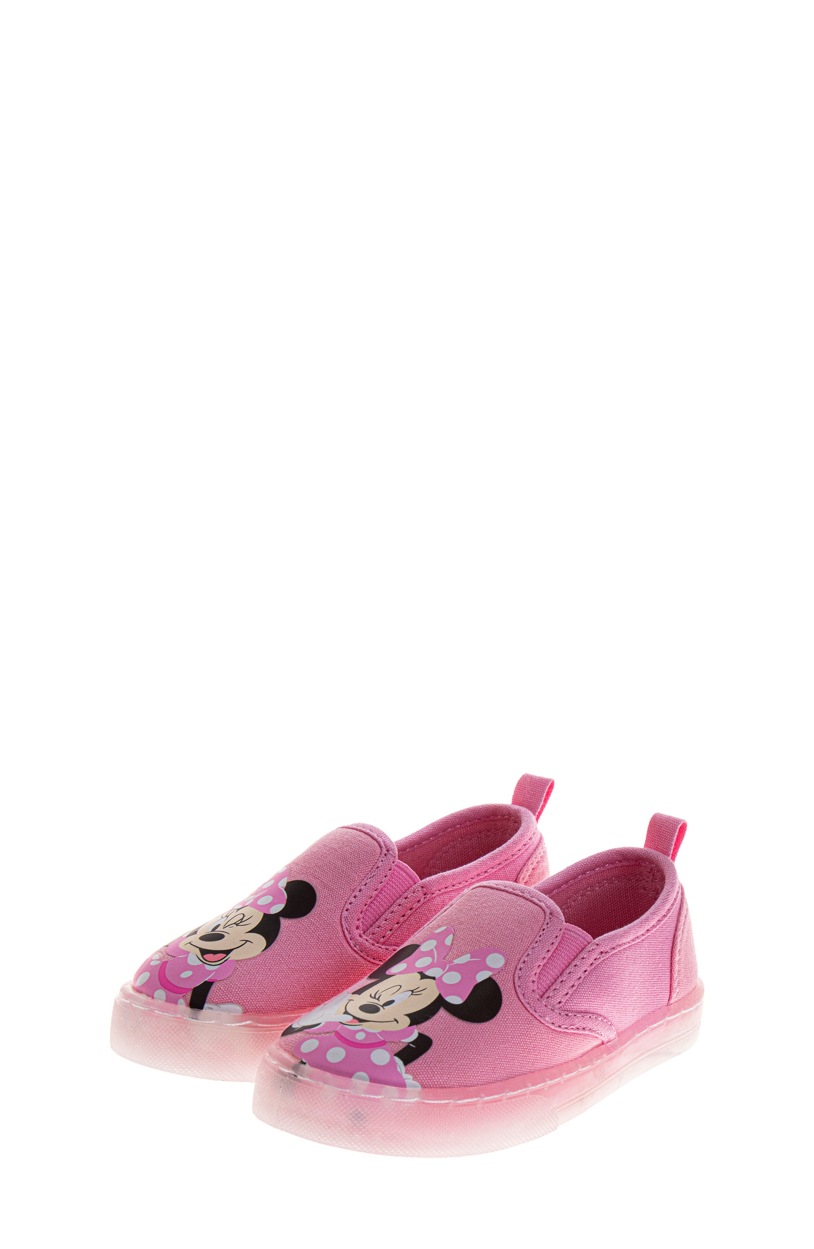 JOSMO x Disney<sup>®</sup> Kids' Minnie Mouse Mismatched Slip-On Sneaker, Alternate, color, 