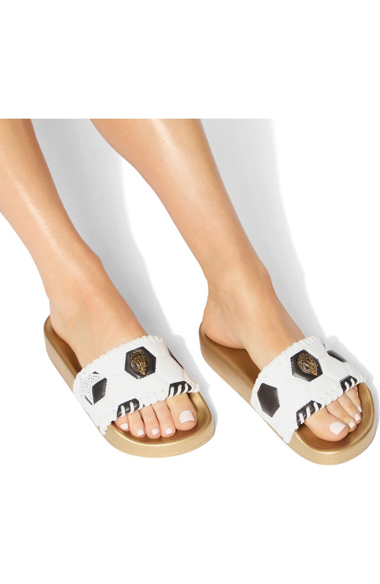 Kurt Geiger London Meena Eagle Slide Sandal, Alternate, color, White