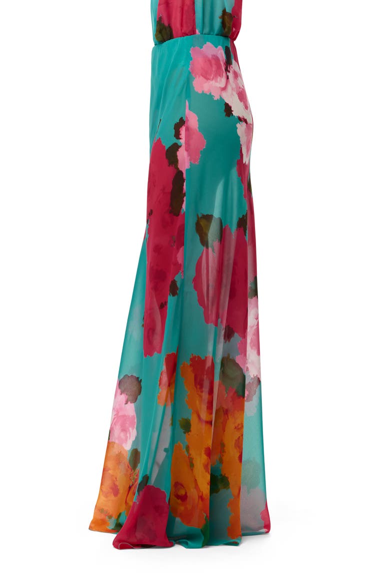 Floral Print Chiffon Maxi Skirt, Alternate, color, FLORA SPRITZ