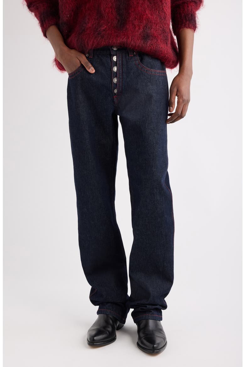 Jeffrey Relaxed Straight Leg Jeans, Main, color, DARK MIDNIGHT