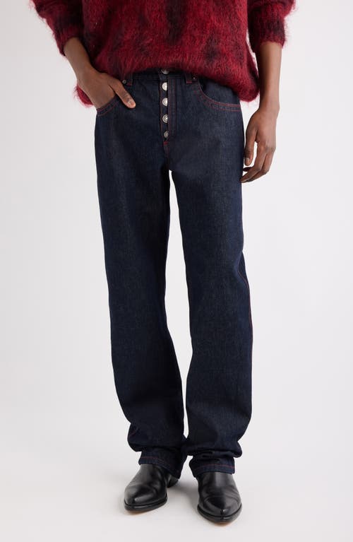 Isabel Marant Jeffrey Relaxed Straight Leg Jeans In Blue