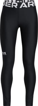 Under Armour Kids' HeatGear® Logo Jacquard Waistband Leggings