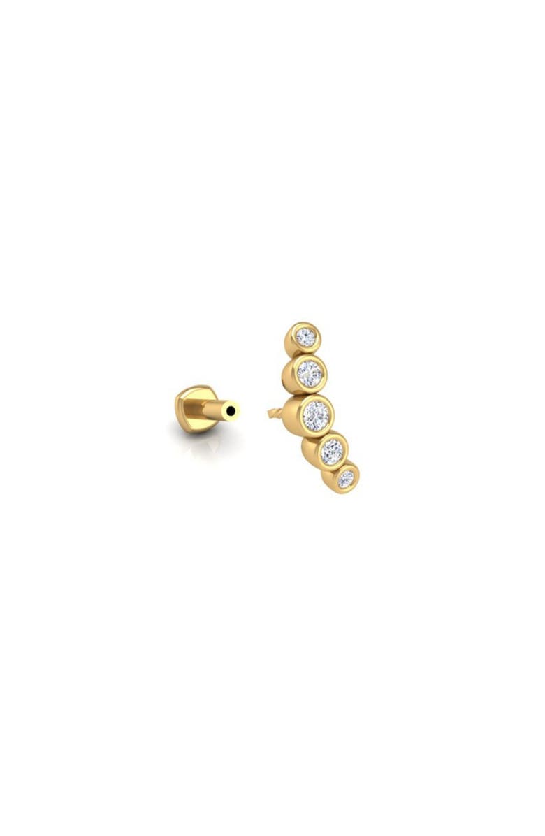 Seed2Stone Rockstar Flat Back Stud, Alternate, color, Yellow Gold
