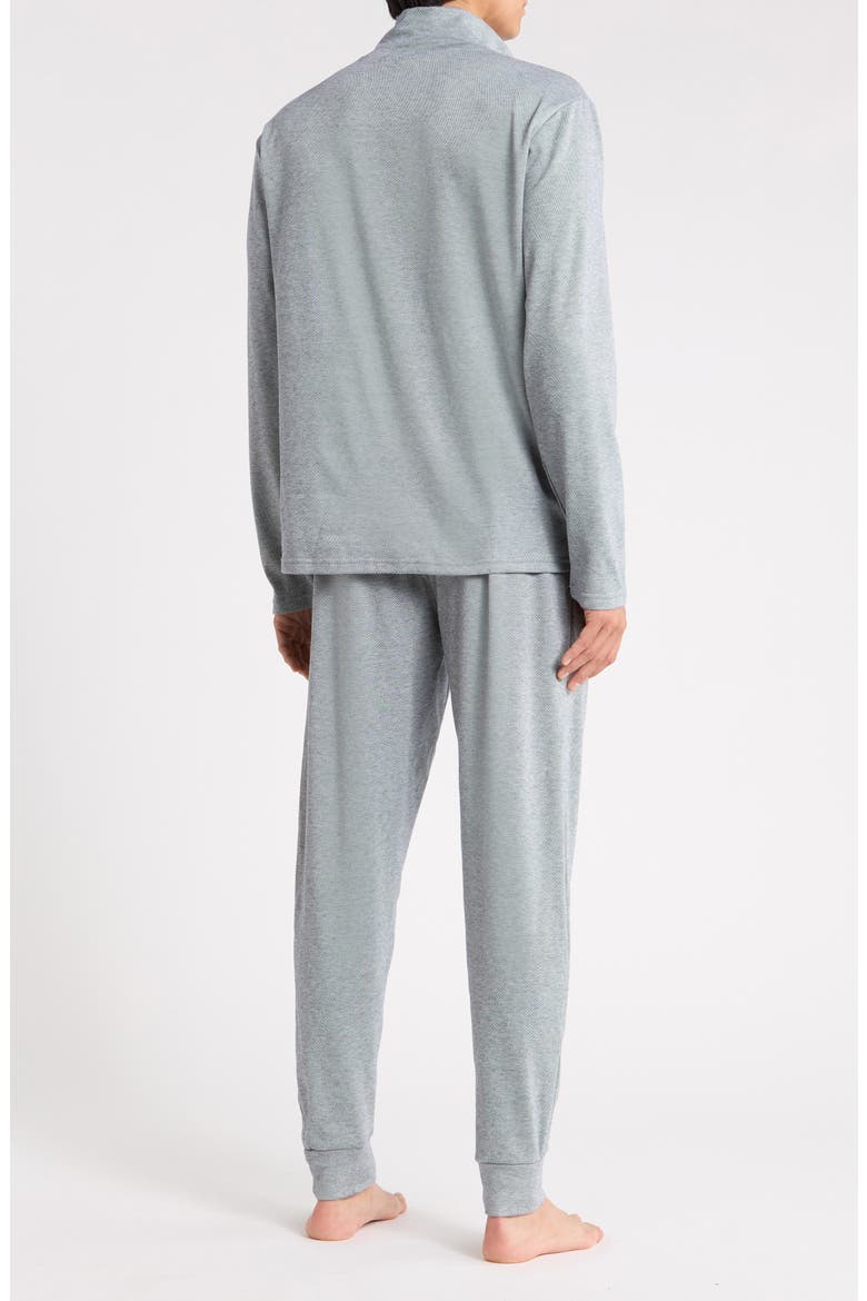 Quarter Zip Pullover & Joggers, Alternate, color, FADED DENIM