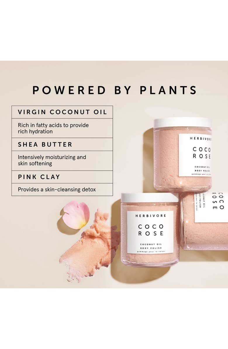 Herbivore Botanicals Coco Rose Body Scrub, Alternate, color,