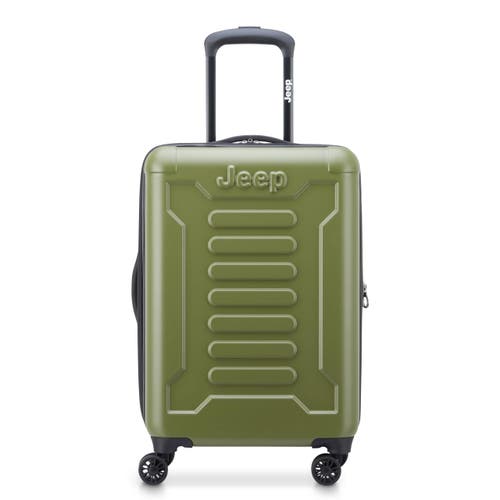 Jeep Jh004c Carry-on 20 Inch Hardside Expandable Luggage With Spinner Wheels In Green
