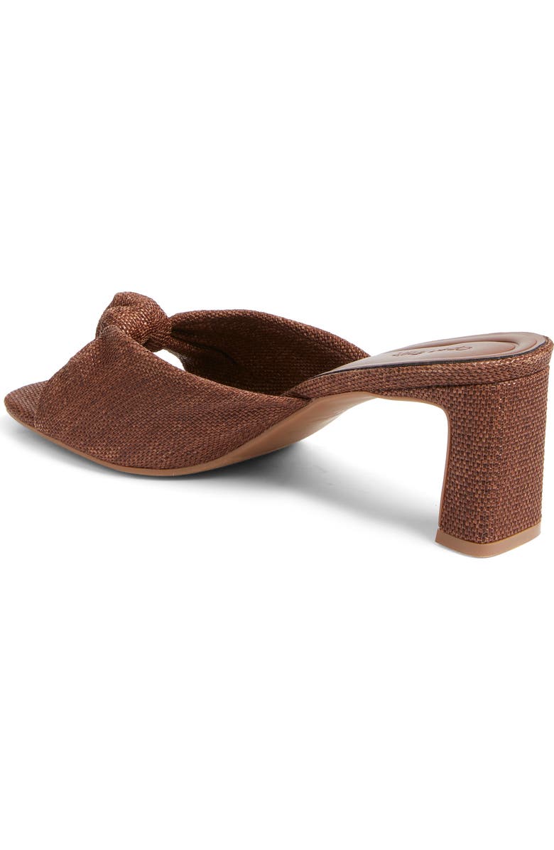 Open Edit Harper Knot Slide Sandal, Alternate, color, Brown Chocolate