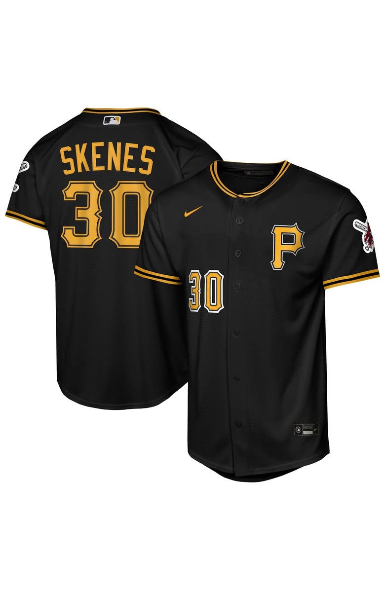Nike Youth Nike Paul Skenes Black Pittsburgh Pirates Alternate Stadium Jersey, Main, color, Black