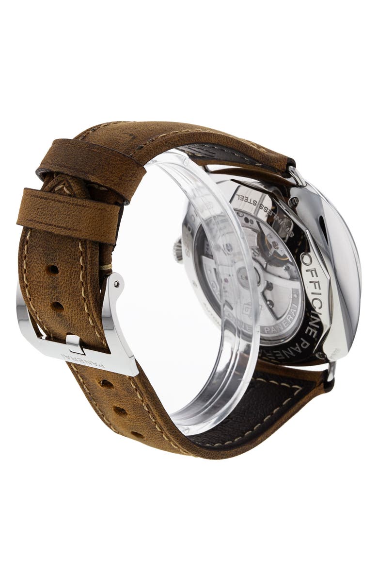 Watchfinder & Co. Panerai Preowned Radiomir Automatic Leather Strap Watch, 47mm, Alternate, color, 