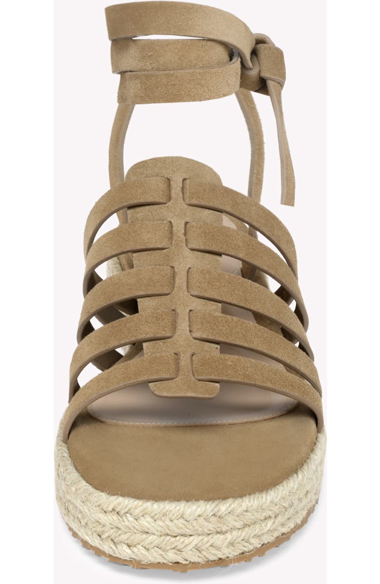 Gianvito Rossi Pompei Espadrillas Sandal, Alternate, color, Brown Suede Leather