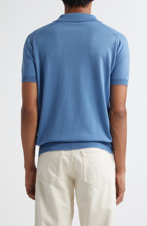John Smedley Leyburn Merino Wool & Sea Island Cotton Gauze Polo