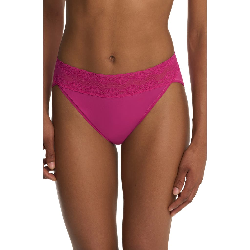 Natori Bliss Perfection One Size French Cut Briefs In Pink