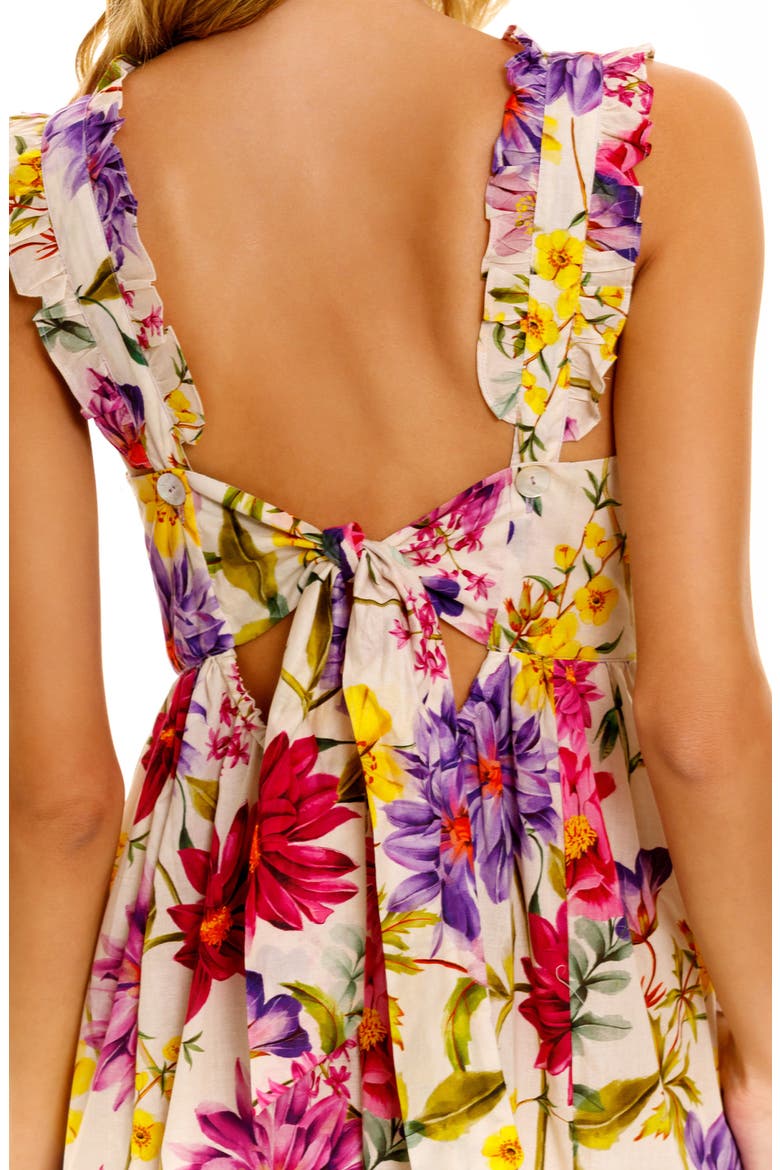 Mika Wind Flower Cotton Nightgown, Alternate, color, WIND FLOWER
