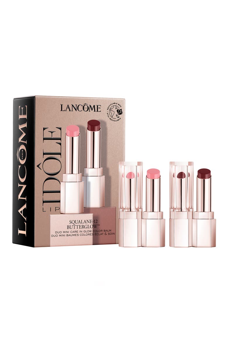 Lip Idôle Butterglow™ Mini Lip Balm 2-Piece Set, Main, color, NO COLOR