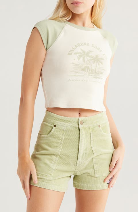 Paradise Colorblock Cotton Graphic T-Shirt