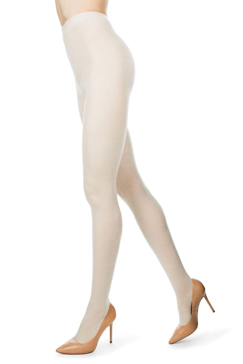 Flat Knit Sweater Tights, Main, color, OATMEAL