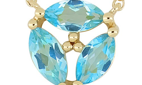 Bony Levy 14k Gold Cluster Pendant Necklace In 14k Yellow Gold Topaz