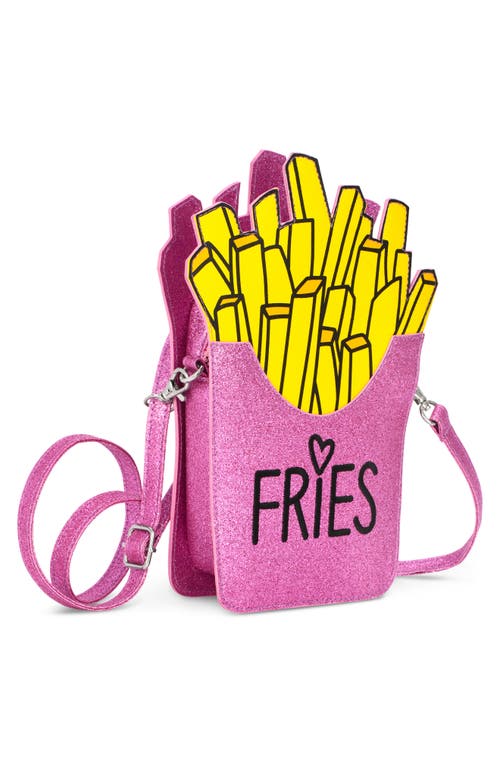 Iscream Kids' I Heart Fries Crossbody Bag In Pink