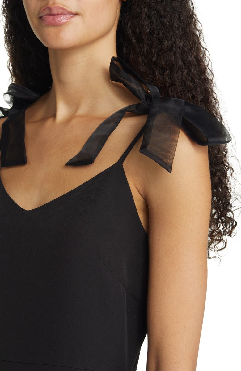 Lulus What a Gift Bow Strap Cocktail Midi Dress, Alternate, color, 