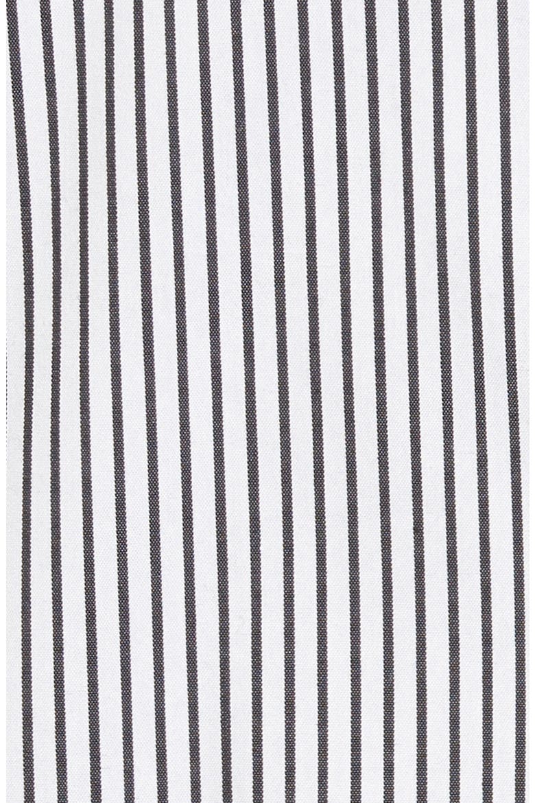 Stretch Woven Shirt, Alternate, color, WHITE- BLACK STRIPE
