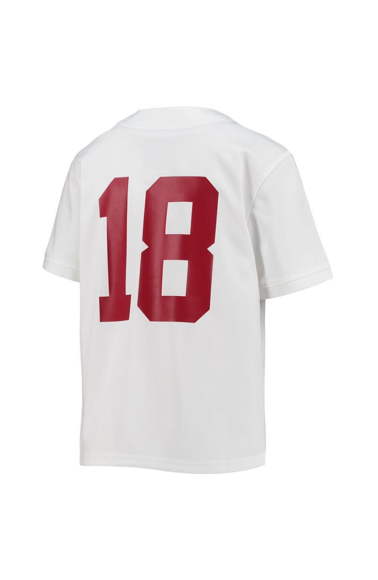 Nike Youth Nike #18 White Alabama Crimson Tide Untouchable Football Team Jersey, Alternate, color, 