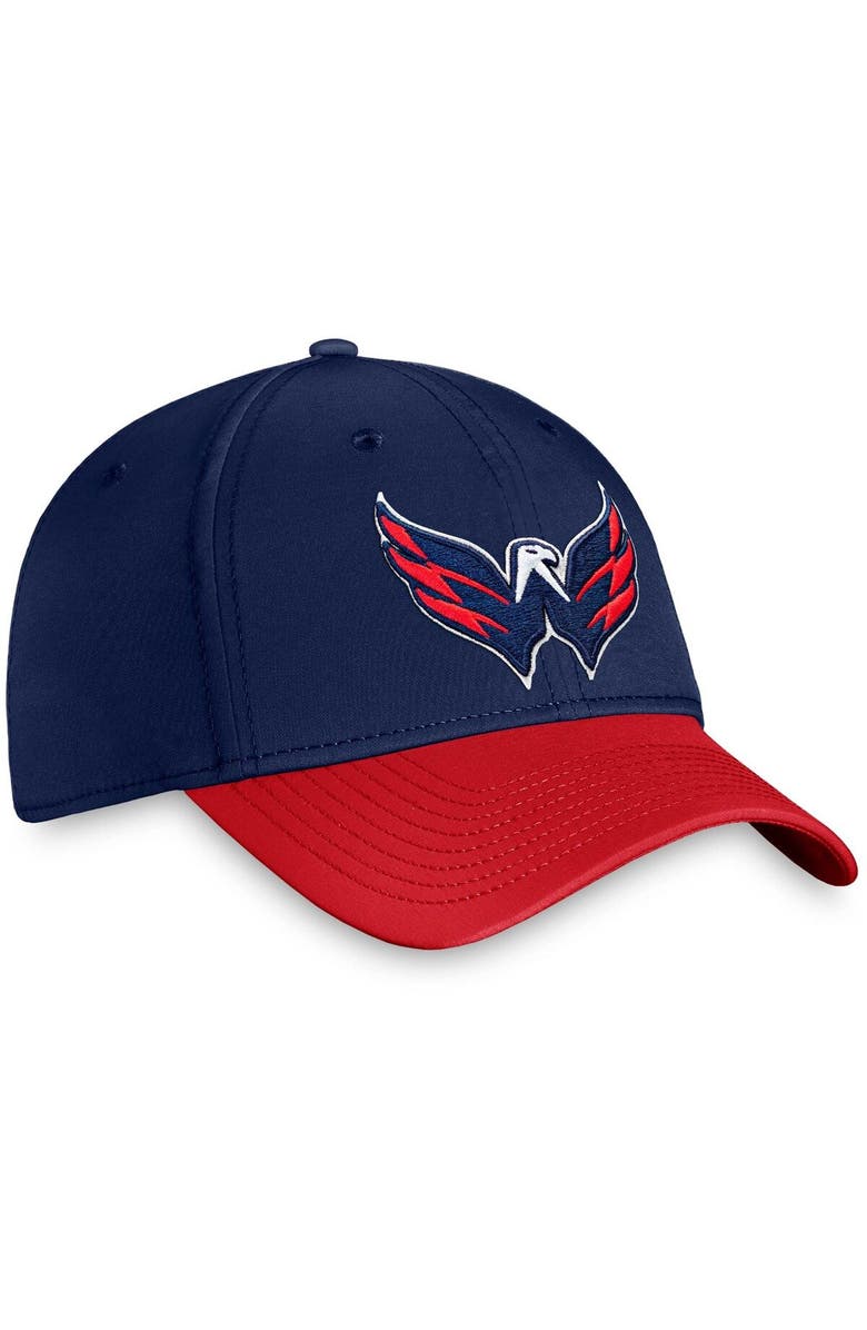 FANATICS Men's Fanatics Branded Navy Washington Capitals Core Primary Logo Flex Hat, Alternate, color, Navy