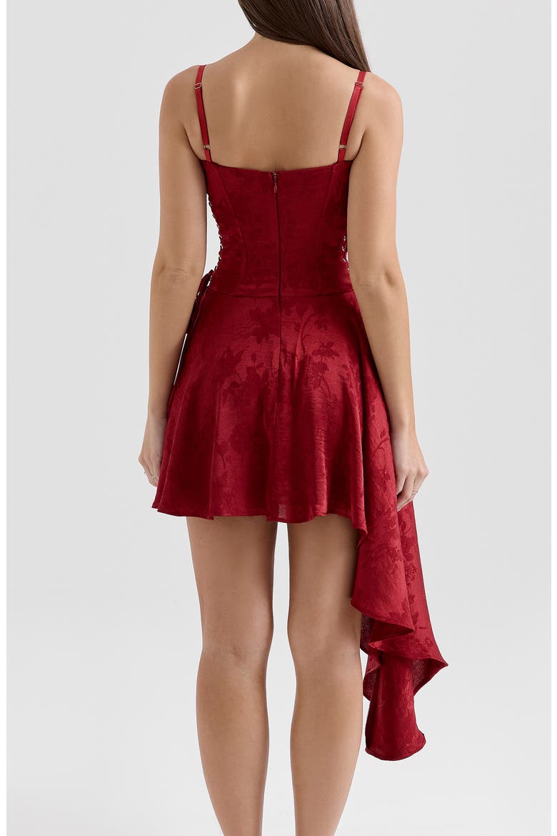 underwired satin mini dress Sleekly Structured Underwire Mini Dress