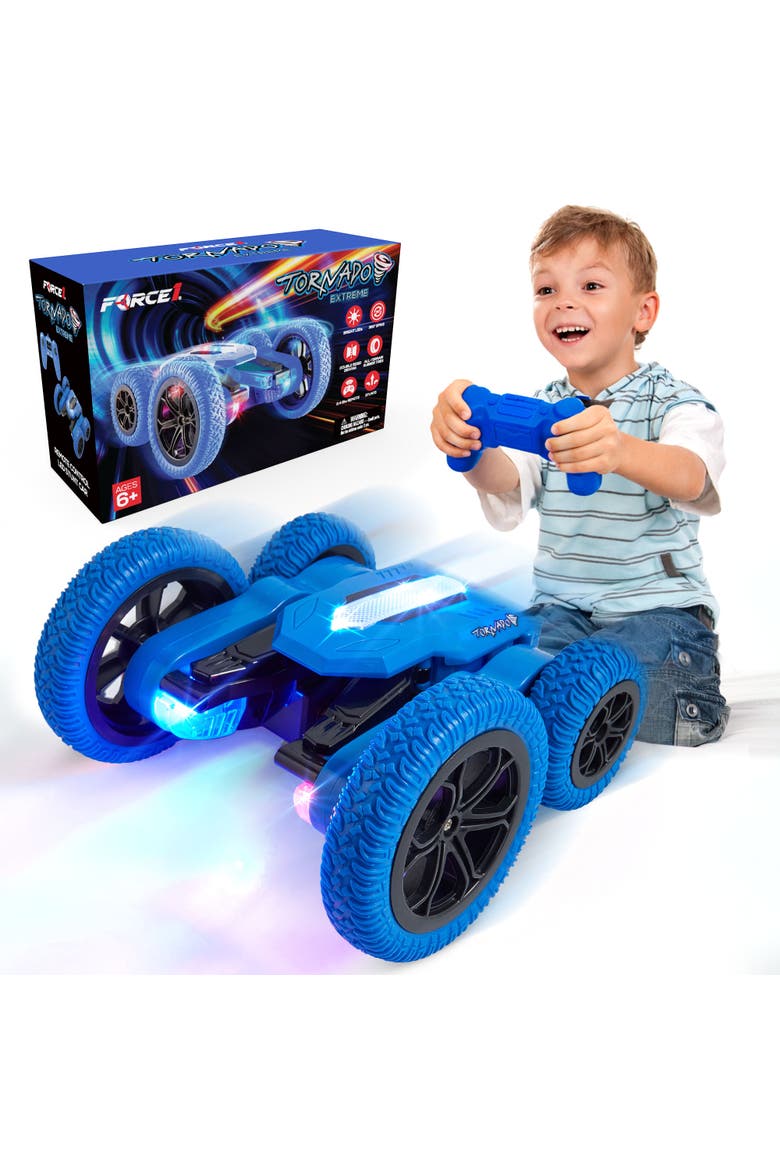 Blue Tornado Extreme RC Car, Alternate, color, Blue