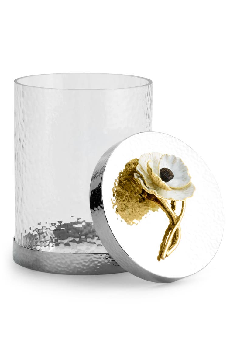 Anemone Small Canister, Alternate, color, SILVER/ WHITE/ GOLD