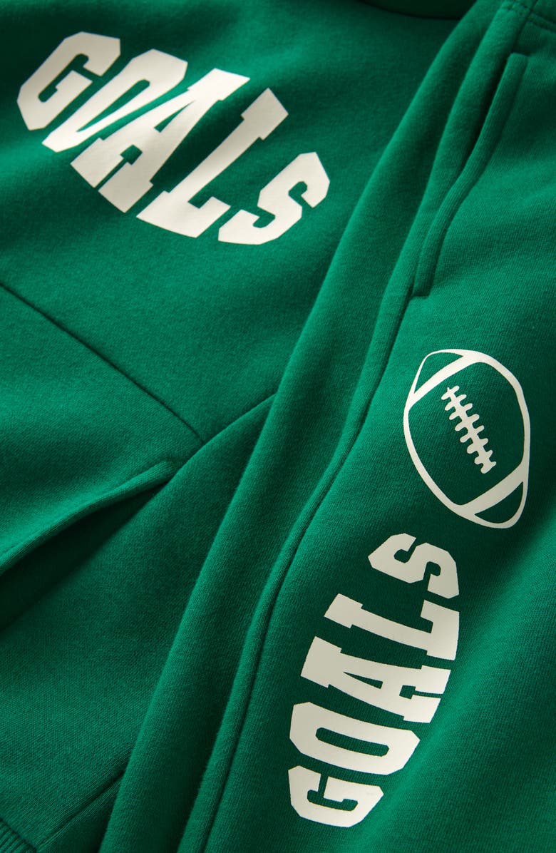 Tucker + Tate Kids' Hoodie & Joggers Set, Alternate, color, Green Pothos Goals Graphic