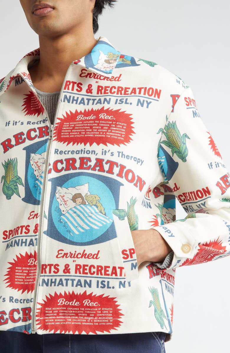 Bode Enrichment Jacket, Alternate, color, White Multi