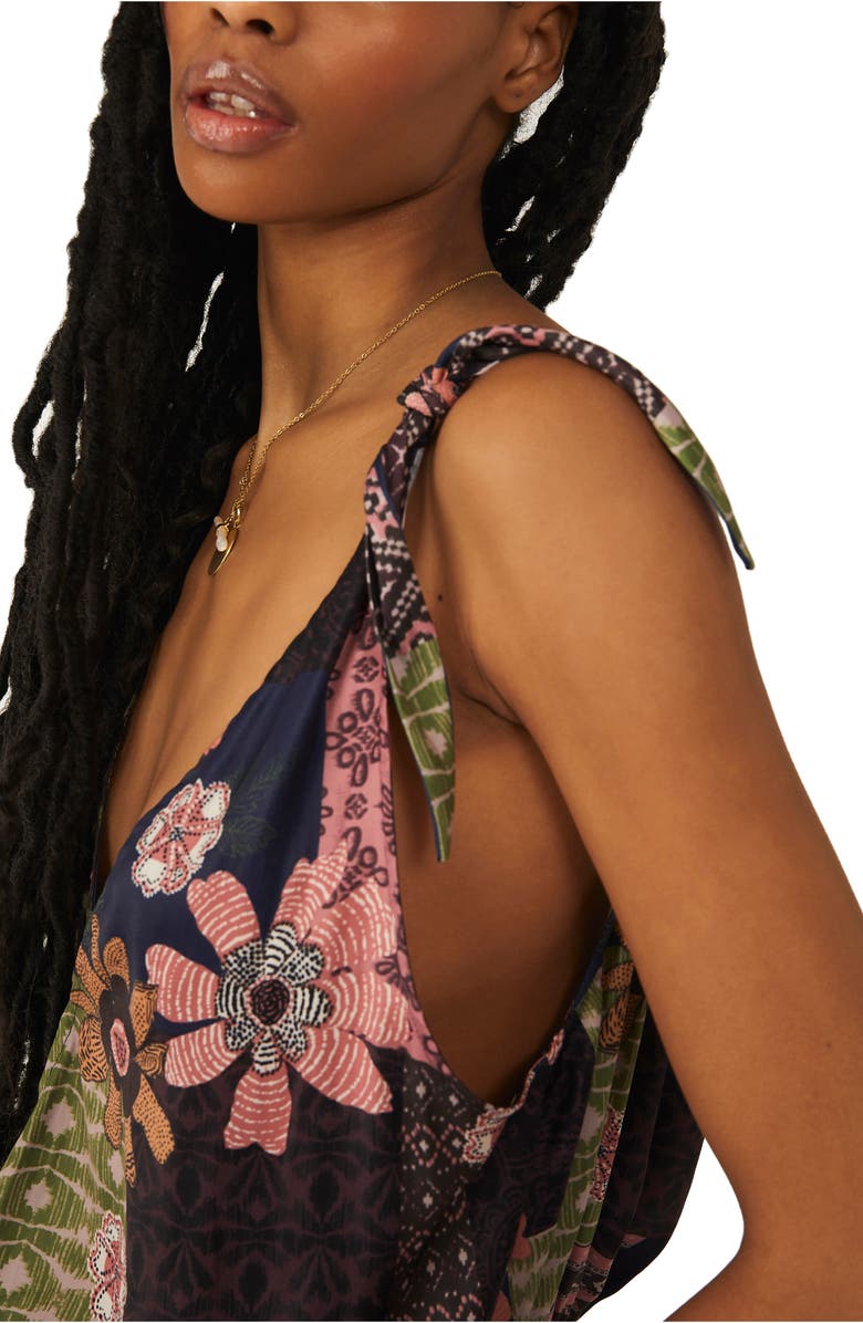 Free People Tied to You Print Surplice Tank, Alternate, color,