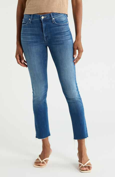 The Dazzler Mid Rise Ankle Fray Jeans