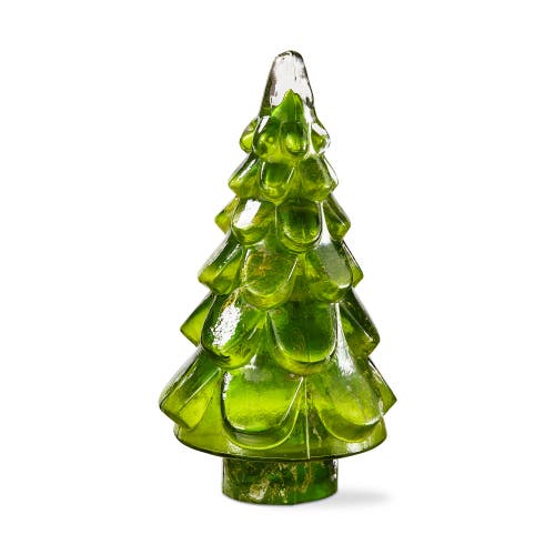 Tag Vine Glass Tree Decor Large Holiday Sculpture Green In Green