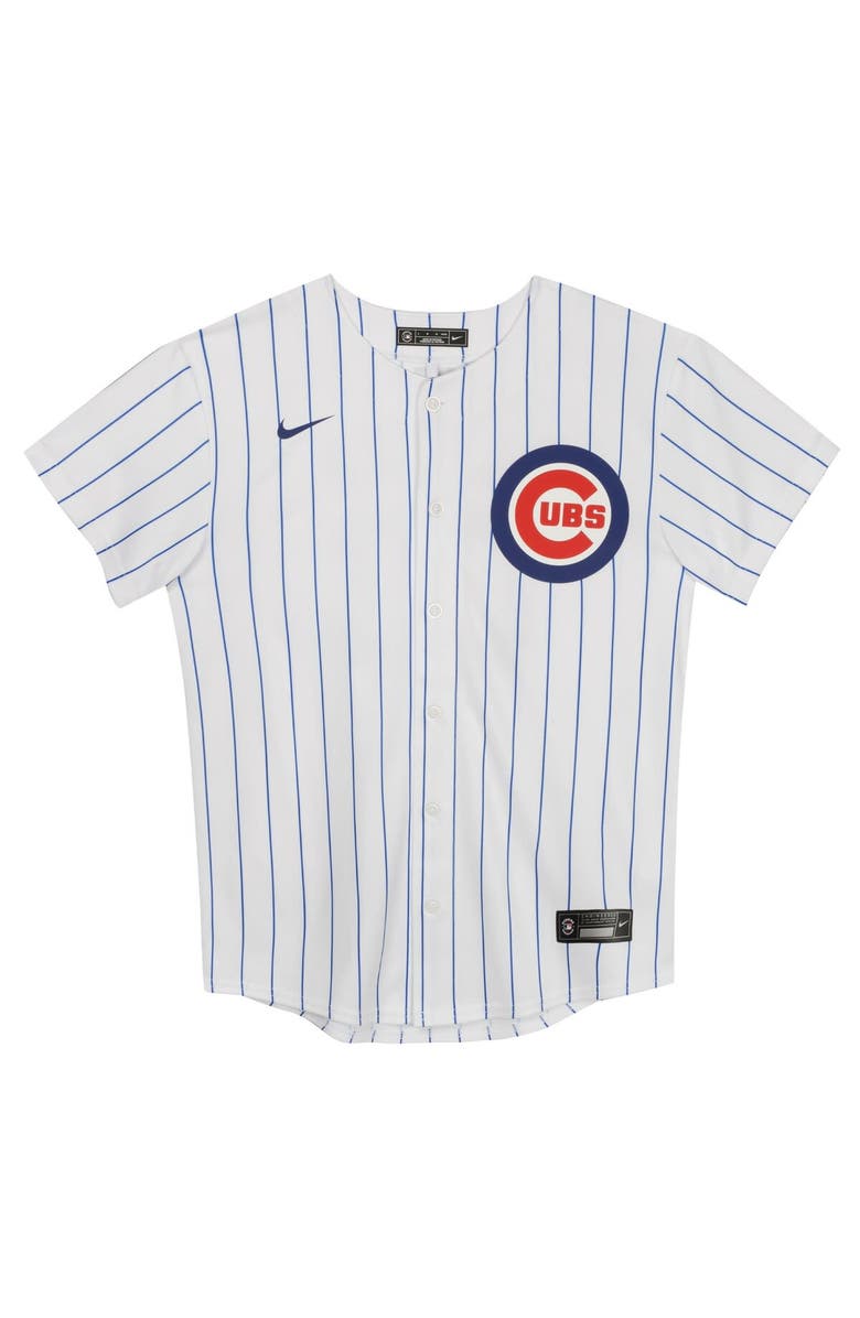Nike Preschool Nike  White Chicago Cubs Home Game Jersey, Alternate, color, White