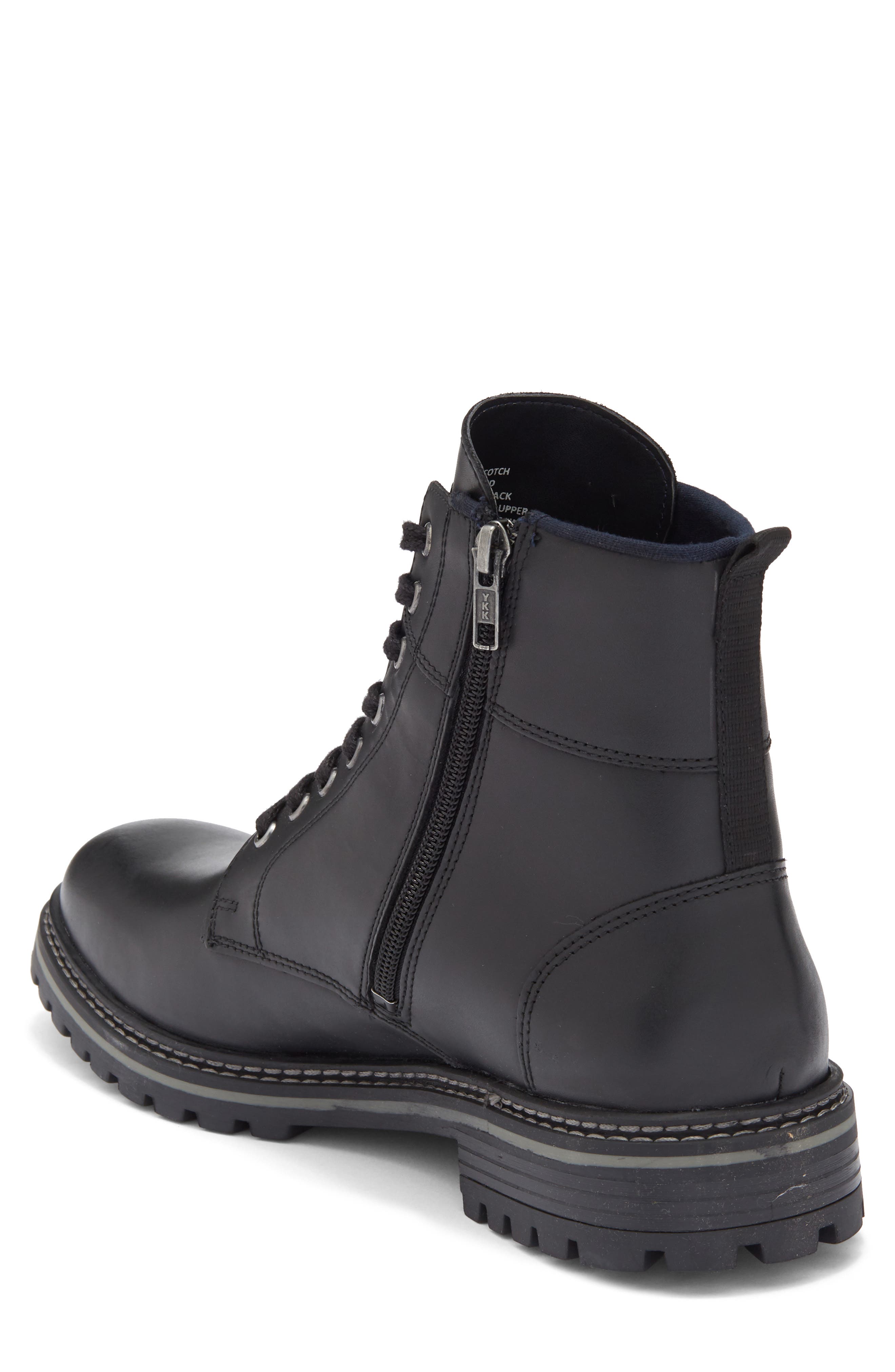 Steve Madden Scotch Lug Sole Boot, Alternate, color, Black