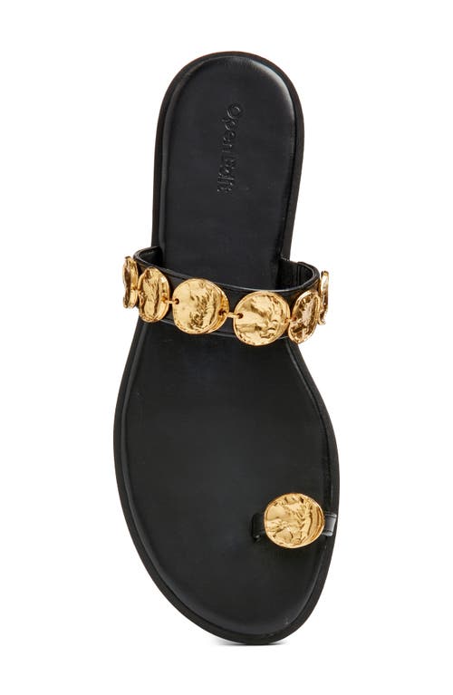 Open Edit Margot Slide Sandal In Black