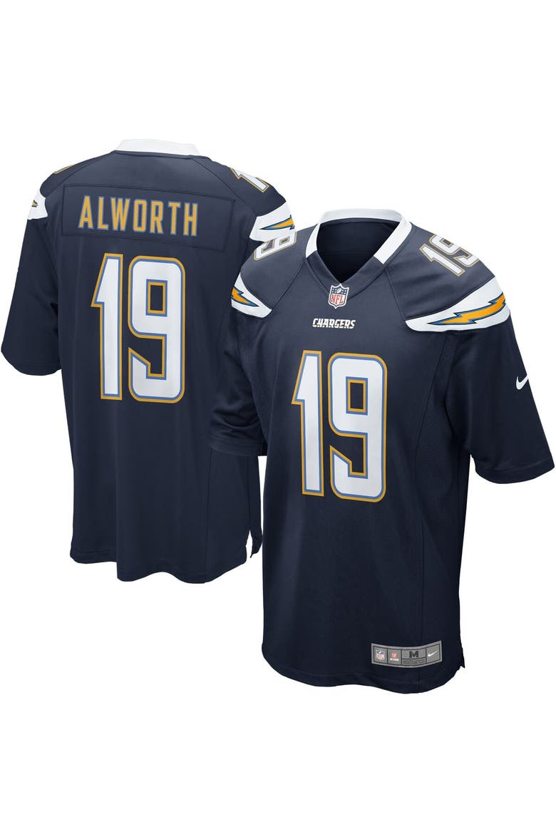Mens San Diego Chargers Lance Alworth Nike Navy Retired Player Game Jersey, Main, color, Navy