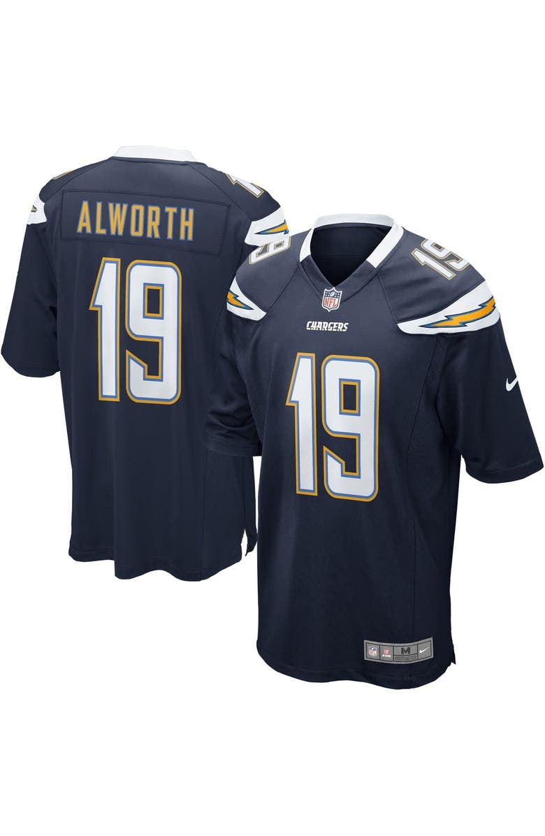 Nike Mens San Diego Chargers Lance Alworth Nike Navy Retired Player Game Jersey, Main, color, Navy