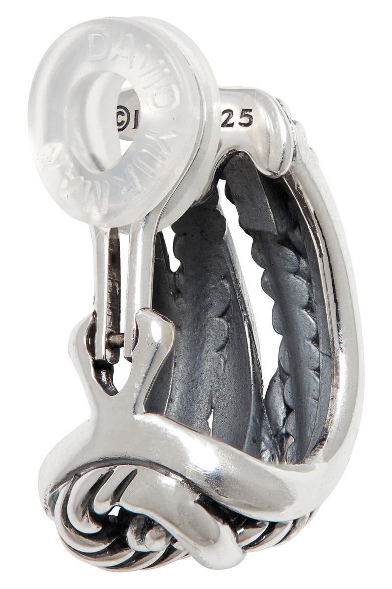 Crossover Earrings, Alternate, color, SILVER