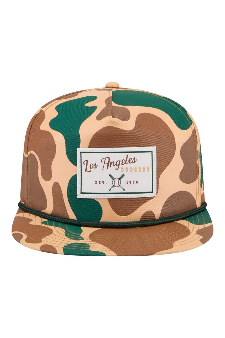 Men's New Era  Camo Los Angeles Dodgers Duck 19TWENTY Adjustable Hat, Alternate, color, Camo